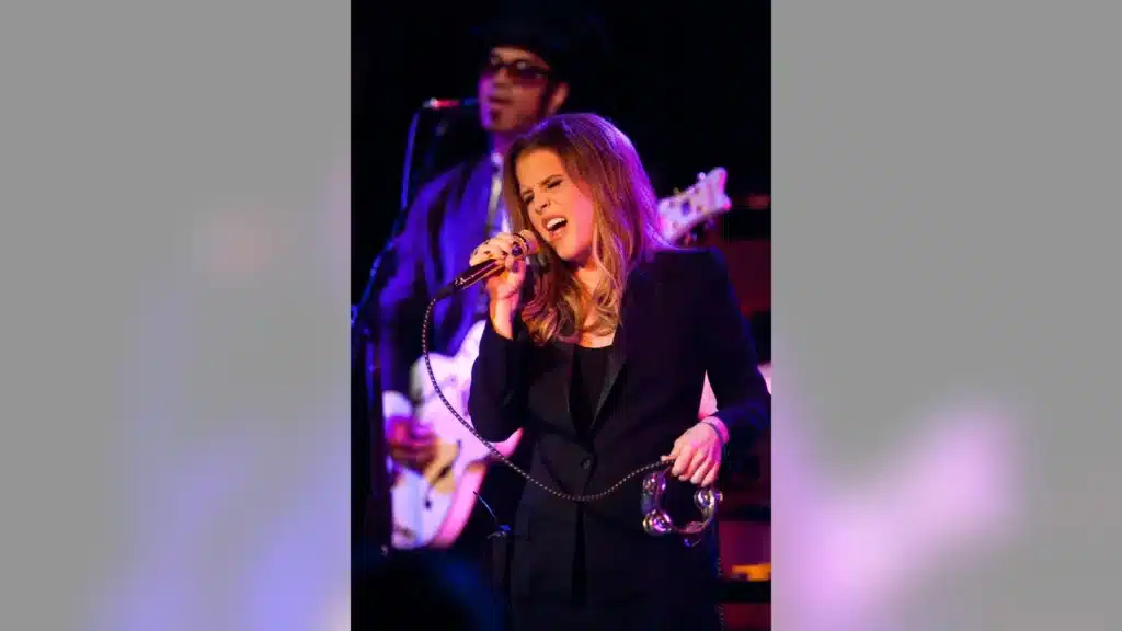 Lisa Marie Presley followed in her father's footsteps and became a singer-songwriter. She is pictured here performing in 2012.
Photo by Jerod Harris/WireImage