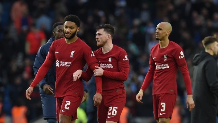 Liverpool have been ‘nowhere near good enough’, Robertson admits