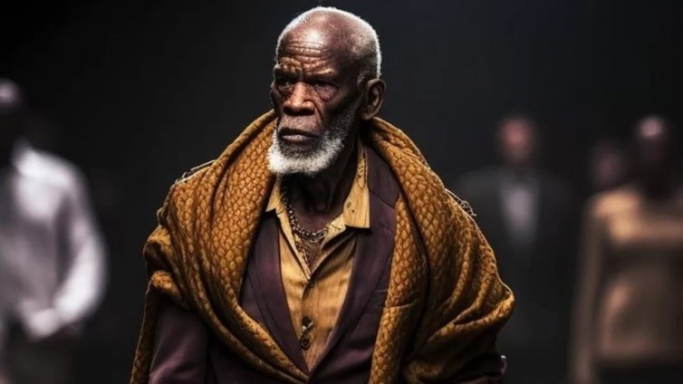 The Nigerian AI artist reimagining a stylish old age