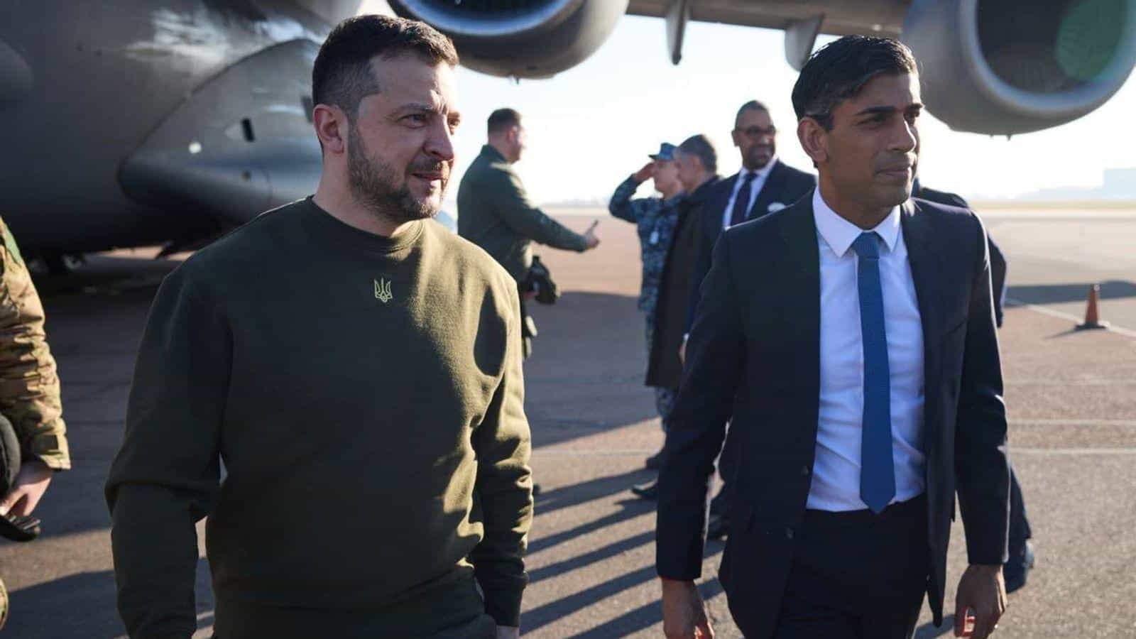 President Zelenskyy arrives in UK, expected to have discussions with PM, King