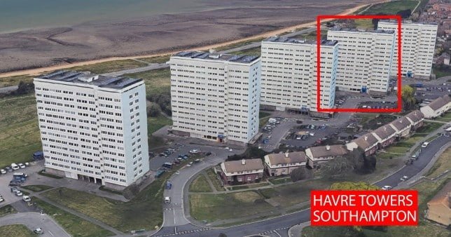 Police are at the scene at Havre Towers in Southampton