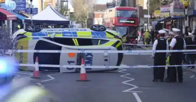 Man crashes into police cruiser after refusing to stop