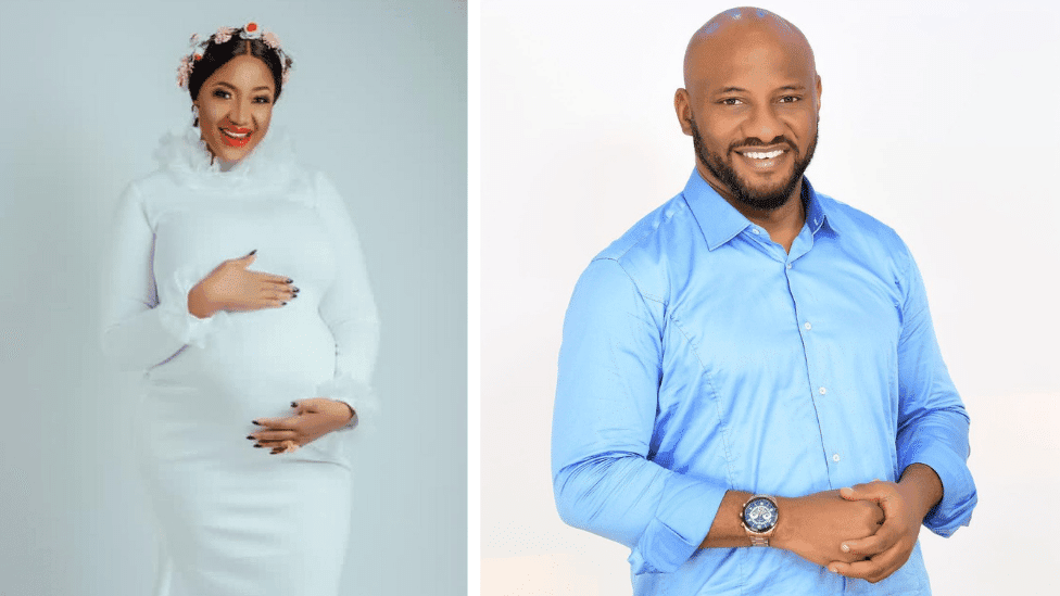 Uche Jombo and others react to trending video of Yul Edochie and his second wife