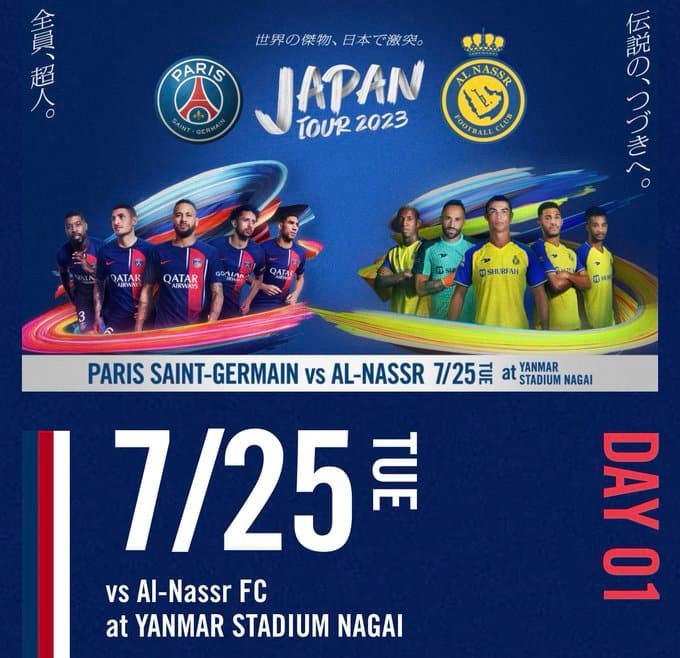Mbappe missing from PSG poster for PSG game vs Ronaldo’s Al-Nassr