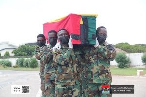 Mortal remains of soldier who died in India transported to Ghana