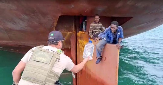 Four stowaways from Nigeria make it across Atlantic for two weeks on ship’s rudder
