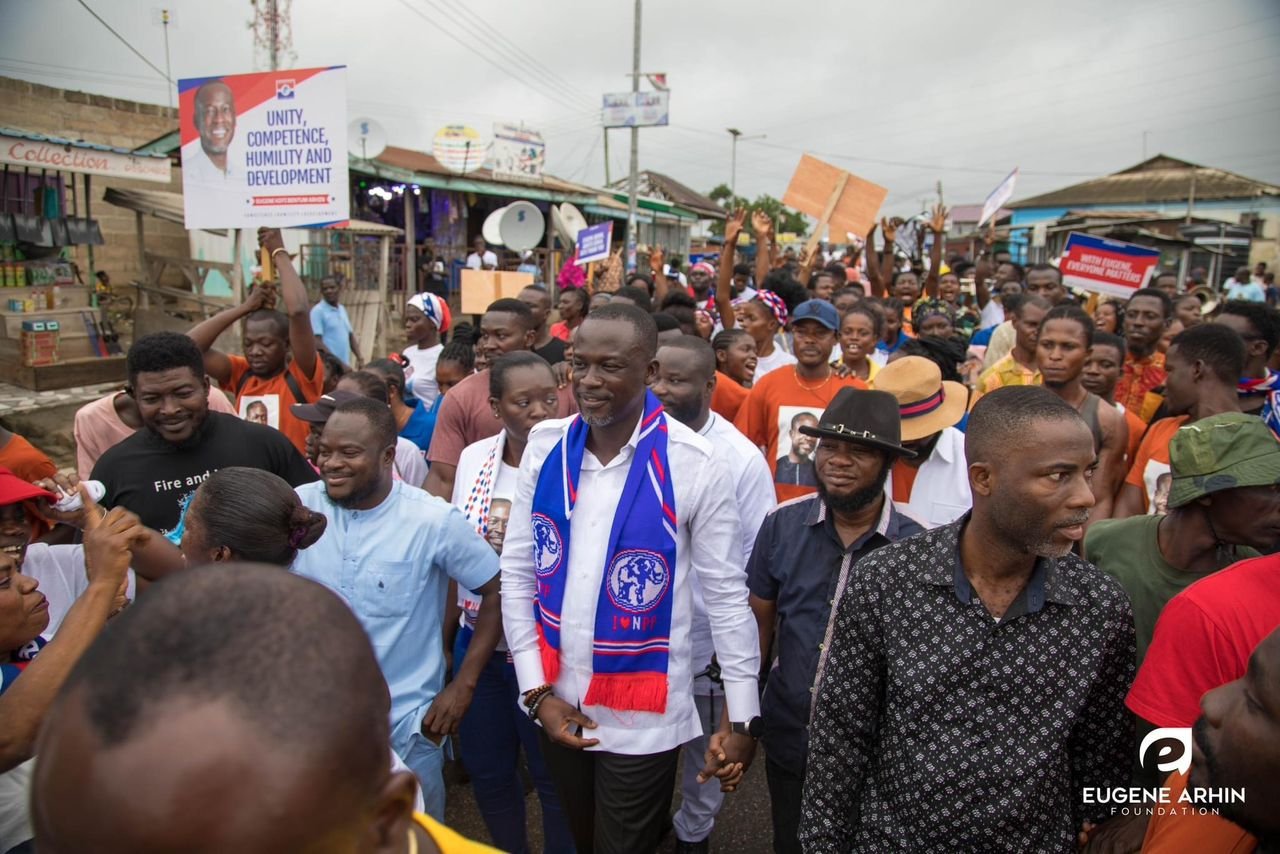 Eugene Arhin files nomination forms to contest NPP Awutu Senya West seat