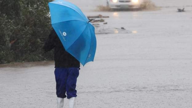Search for children missing in South African floods