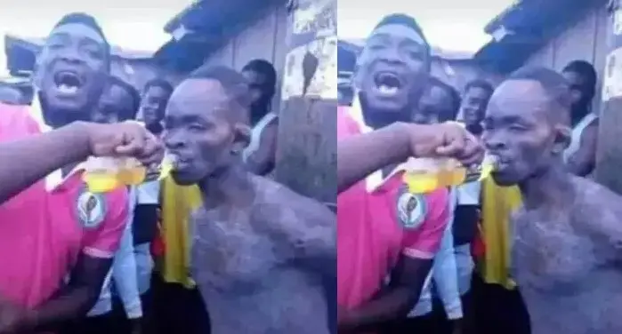 T’adi youth revive thief with energy drink after rounds of beating