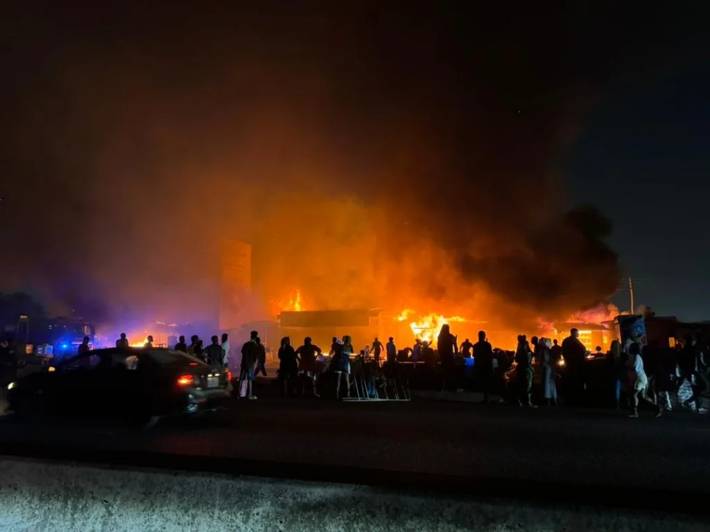 Over 70 shops at Madina-Ritz Junction burnt to ashes