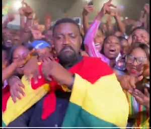 Star-studded support: John Dumelo and renowned figures cheer on Afua Asantewaa’s Sing-a-thon challenge