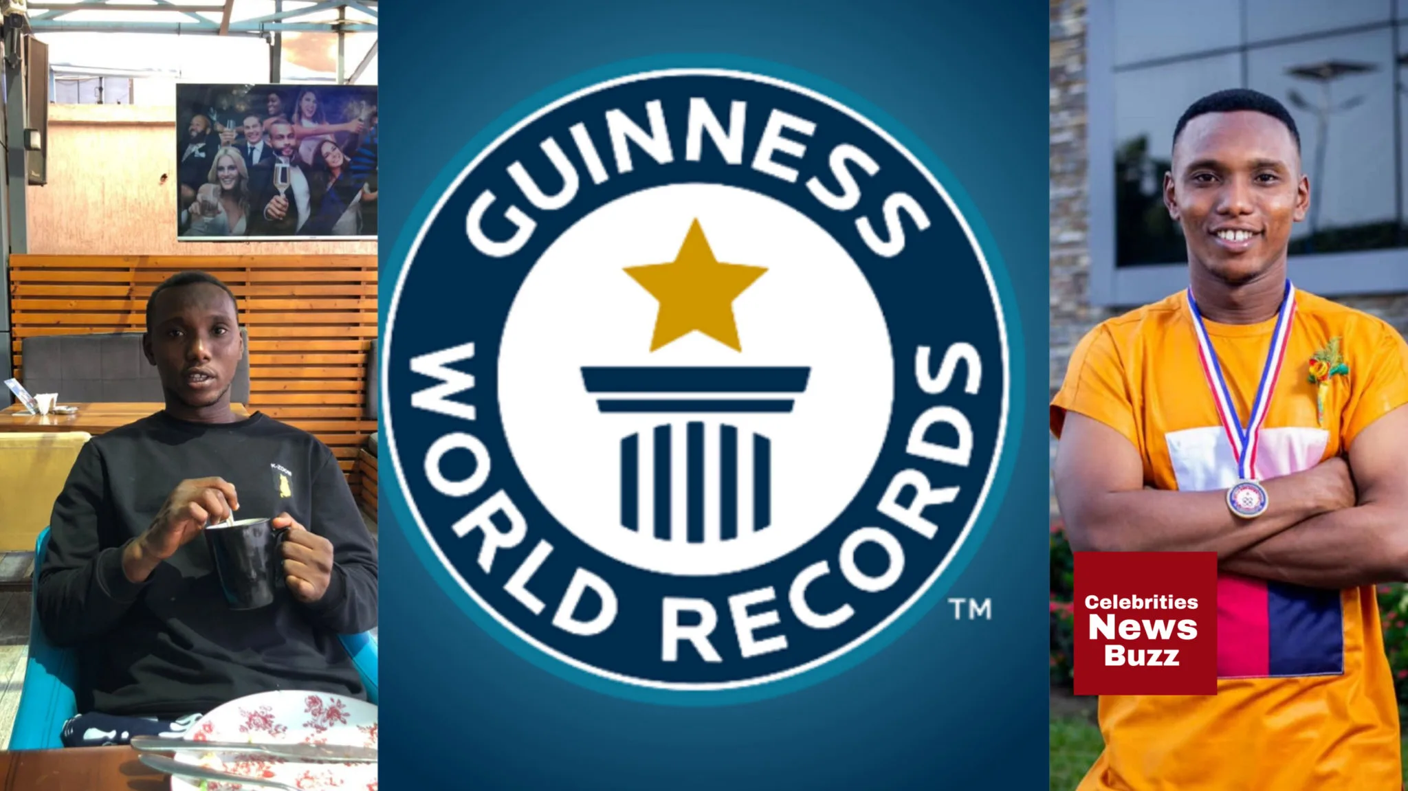Ghanaian attempts to break world record for most football socks put on in 30 seconds