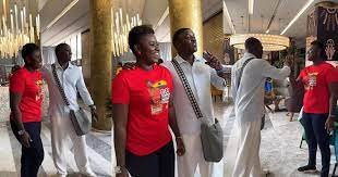 Video: Akon praises Afua Asantewaa to his friends as they meet in Ivory Coast