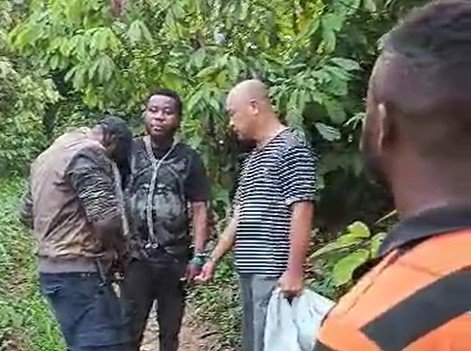 6 including Chinese arrested for illegally mining 50-acre concession