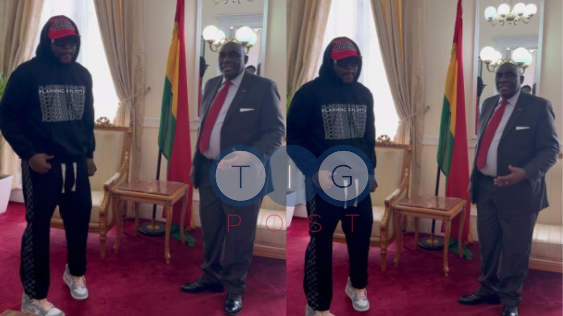 Ghana’s High commissioner to UK, Papa Owusu-Ankomah welcomes Medikal ahead of May 3rd concert at the O2 arena