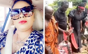 Family curses Nana Agradaa at cemetary over alleged gold theft, assault