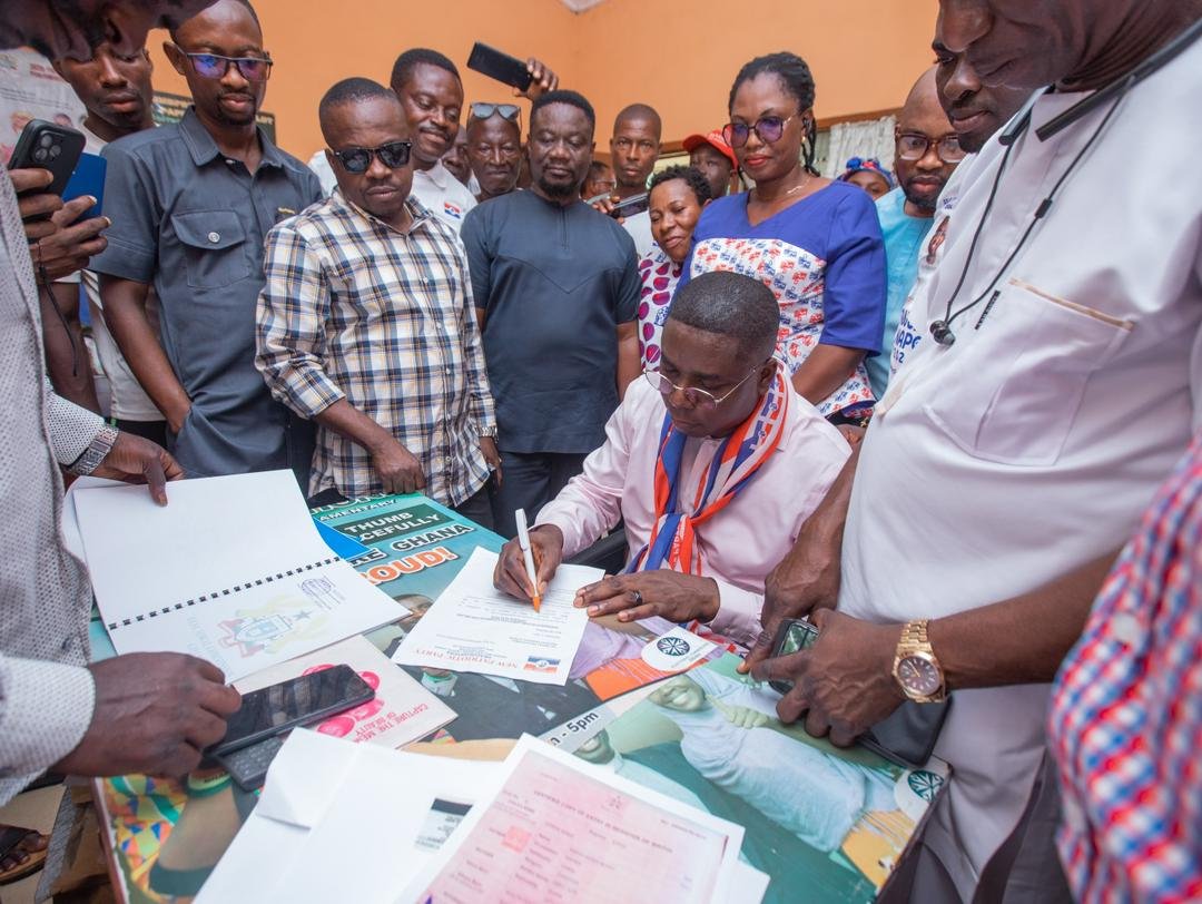 Gideon Boako files nomination for Tano North Parliamentary seat