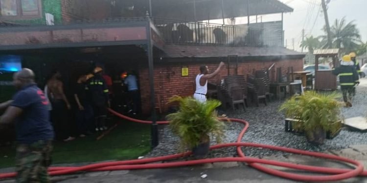 Honeysuckle Pub at Labone catches fire