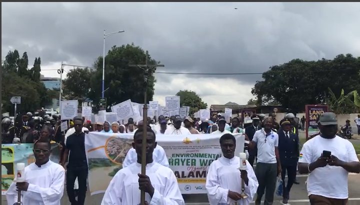 Catholics protest in Accra today over galamsey