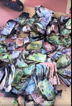Video: GHS200, GHS100 notes burn in fire incident