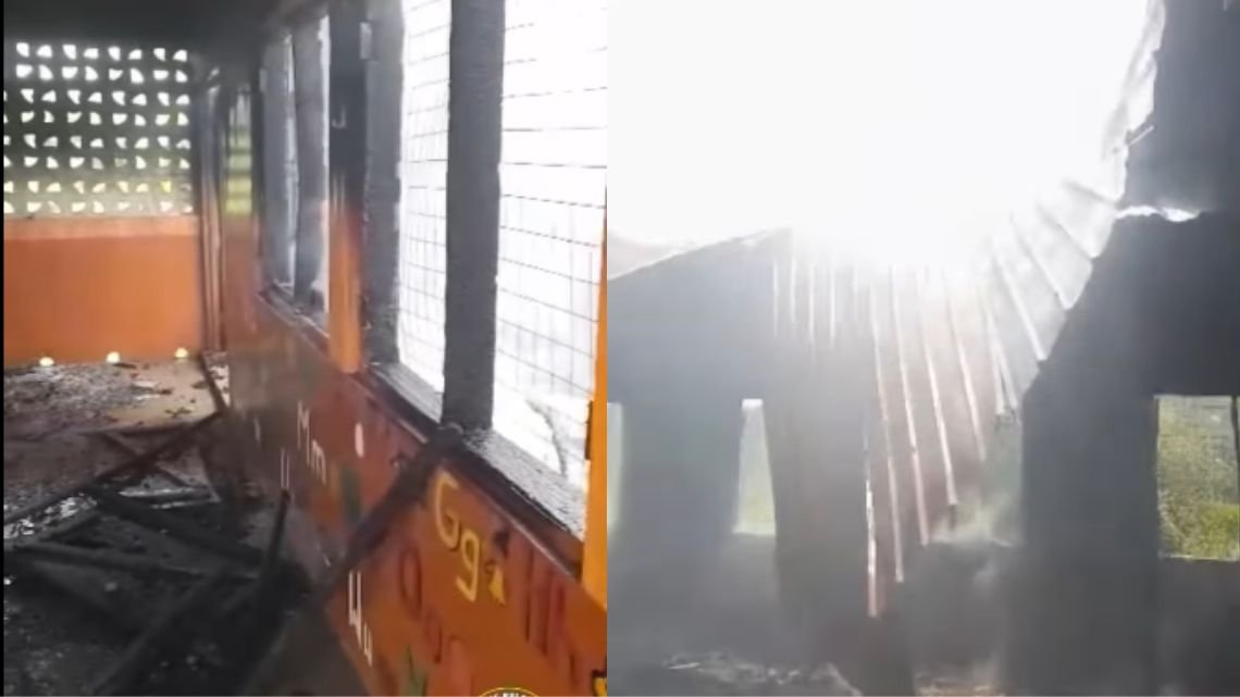 Students at Amasaman destroy portions of school over reckless use of fire crackers