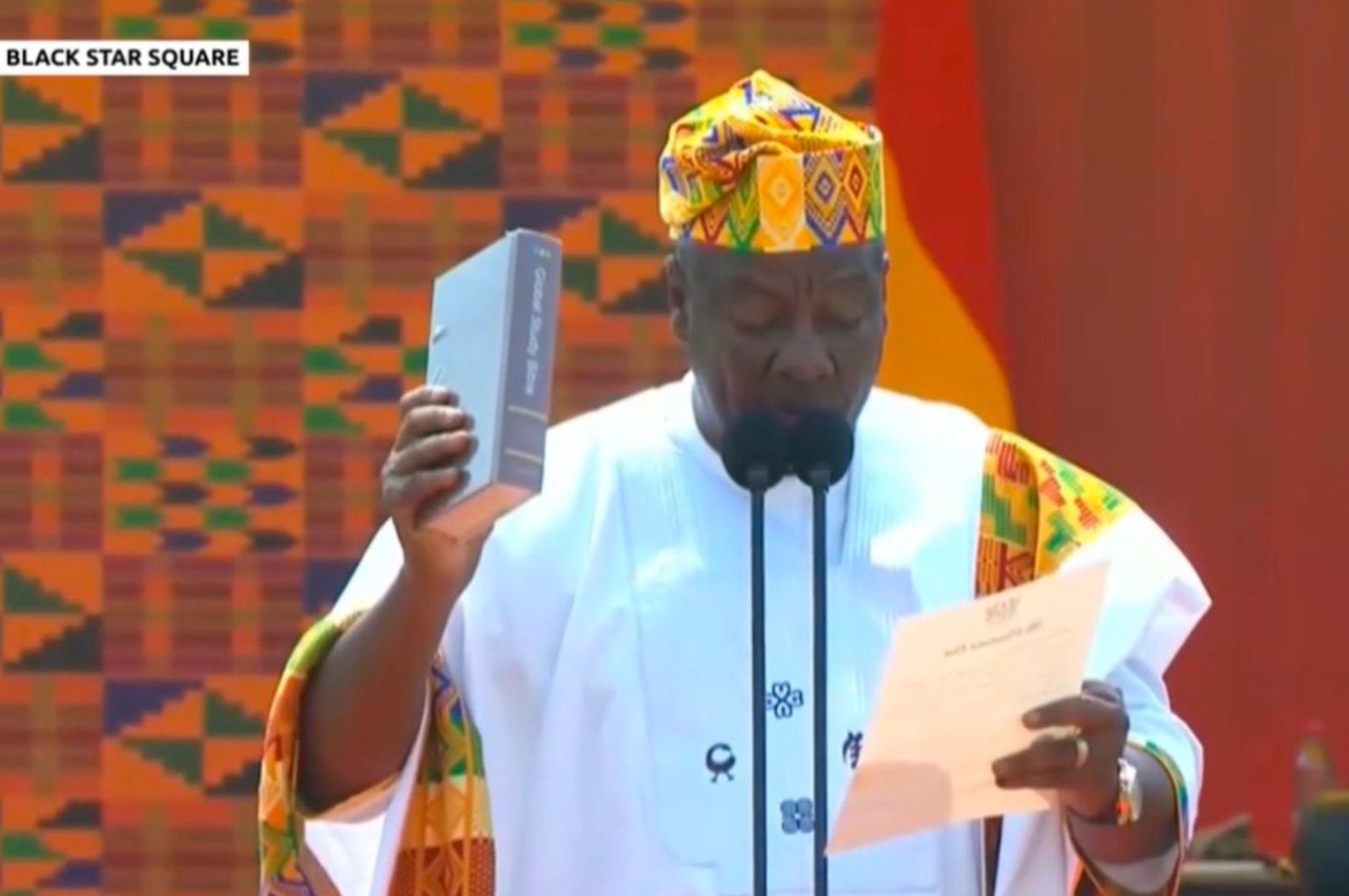 Mahama sworn in as President for the third time