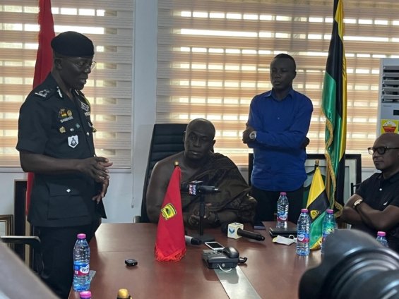 IGP Dampare engages Kotoko executives after fan’s death during Nsoatreman match
