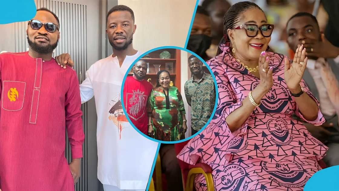 Ghana’s first lady hosts Kwaku Manu and Funny Face at her residence