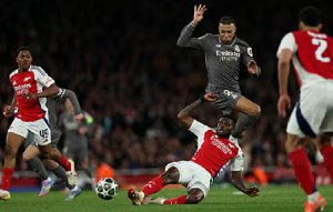 Video: See Partey’s thrilling display in Arsenal-Real Madrid clash